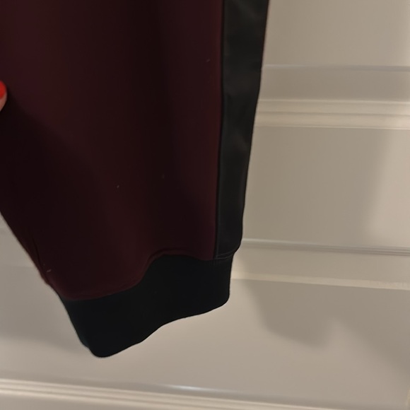 Ralph Lauren burgundy & black pull on track pants SZ L w/pockets active NWOT - Picture 8 of 16